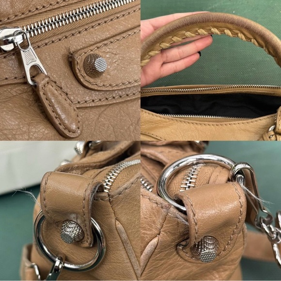Balenciaga Tan City Bag Authentic Vintage - Picture 7 of 8